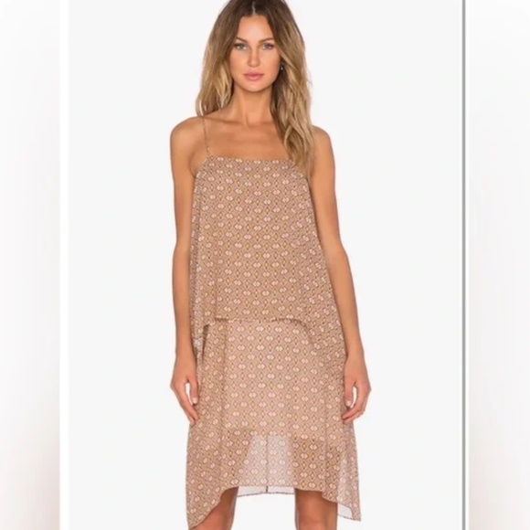 THEORY Layered 100% Silk Print 'Dafeon' Dress - Picture 2 of 5